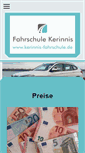 Mobile Screenshot of kerinnis-fahrschule.de